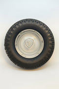 Posacenere Vintage Firestone in Gomma e Vetro - Gadget Automobilia Epoca