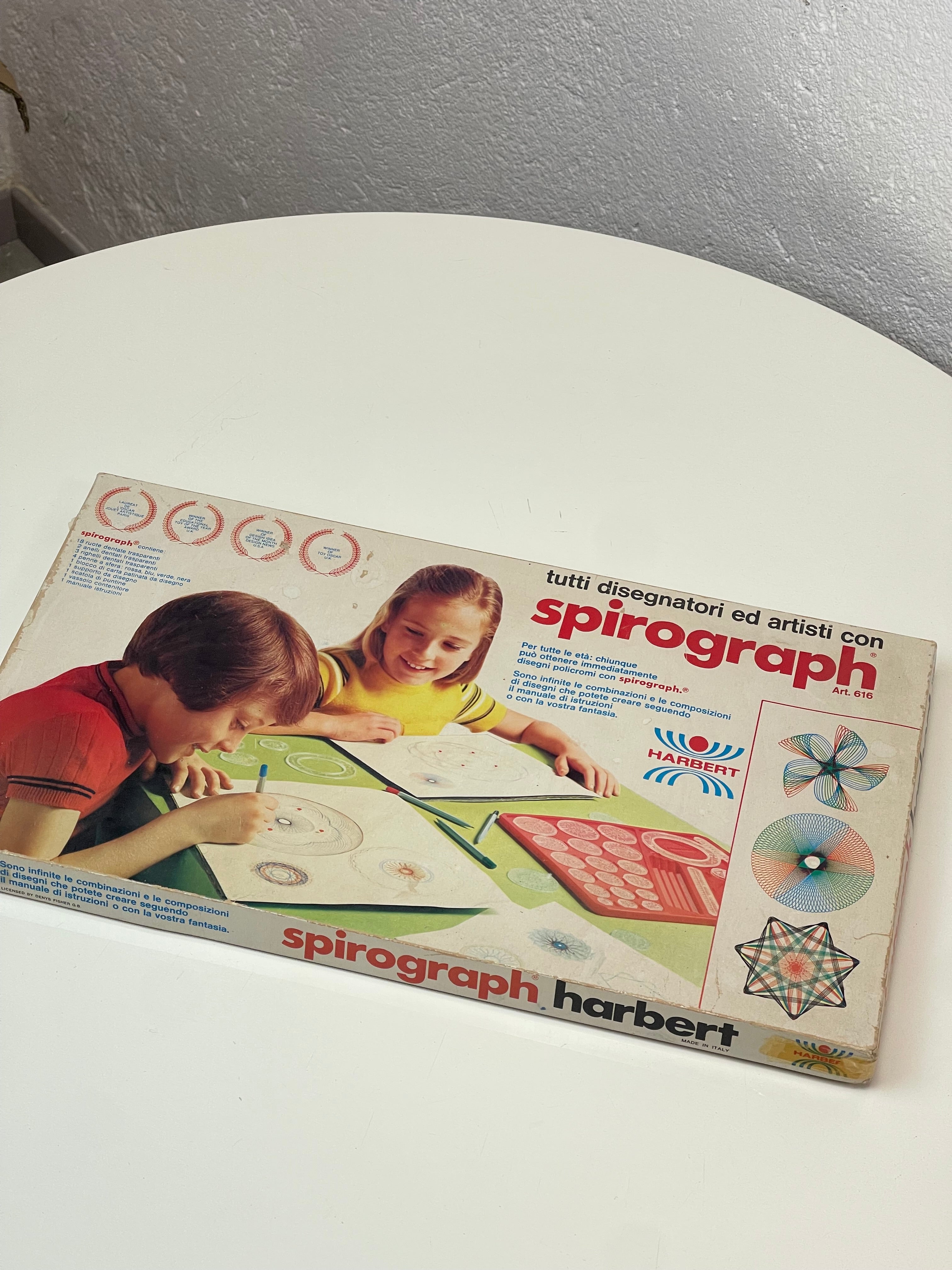 Gioco Vintage Spirograph Harbert - Made in Italy Anni 70
