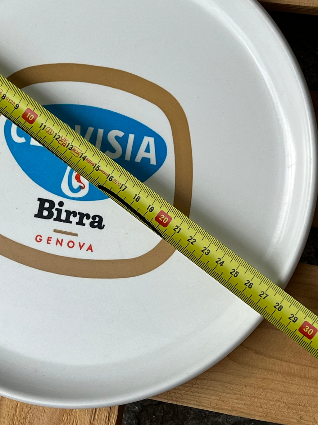 Vassoio Pubblicitario Vintage Birra Cervisia Genova – Raro Oggetto da Collezione Anni '60/'70 pezzi unico