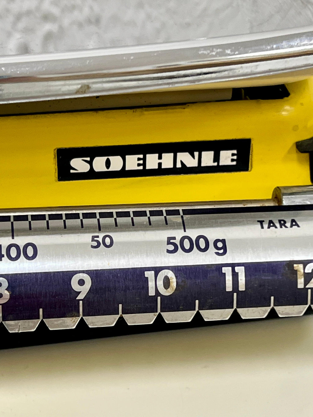 Bilancia da Cucina Vintage SOEHNLE Gialla Anni '60/'70 – Portata 12 kg – Modernariato e Collezionismo - pezzo unico