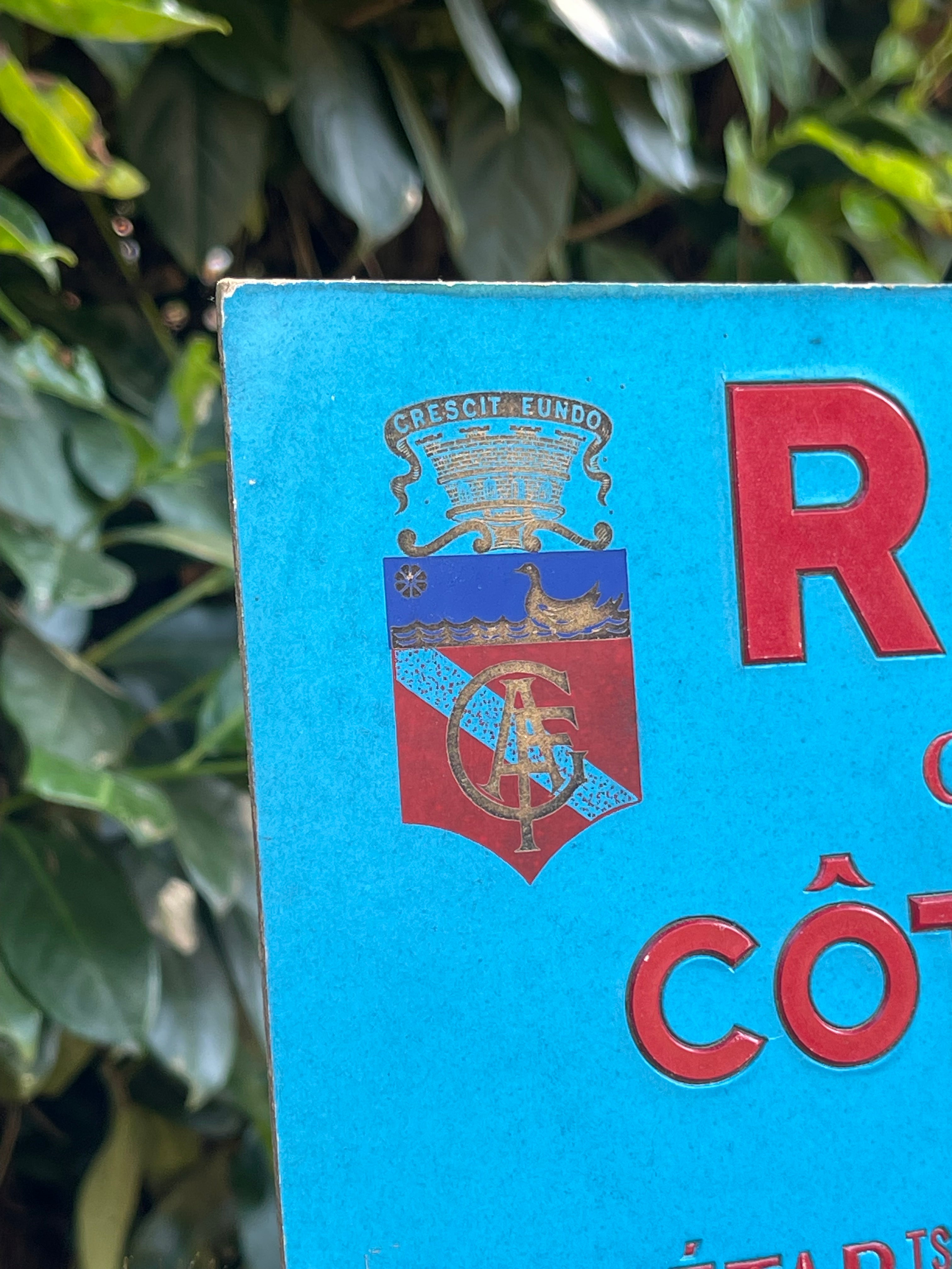 Cartello Pubblicitario Vintage "Rosenat" Côtes du Rhône – Insegna da Banco o Barra Anni '50/'60