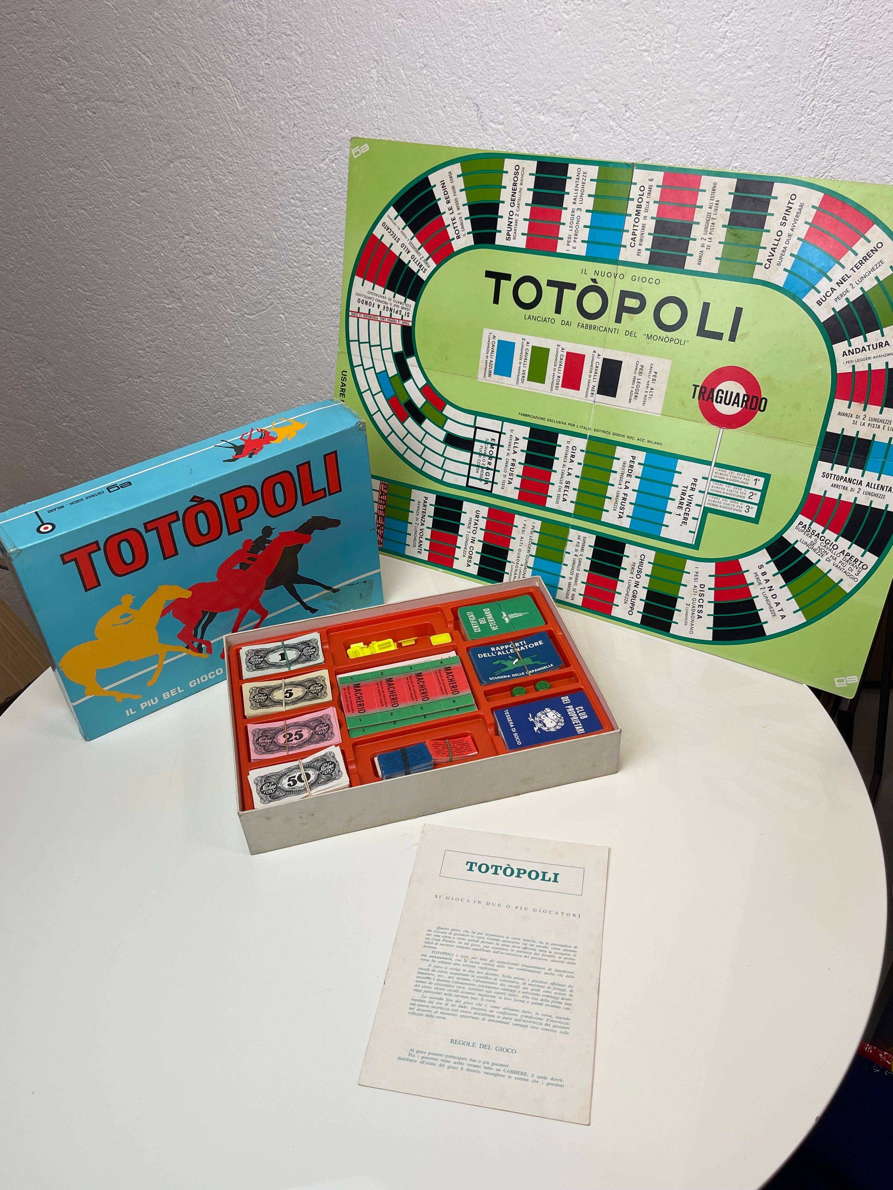 Gioco da Tavolo Totòpoli Vintage Anni 70/80 - Editrice Giochi Milano - Completo
