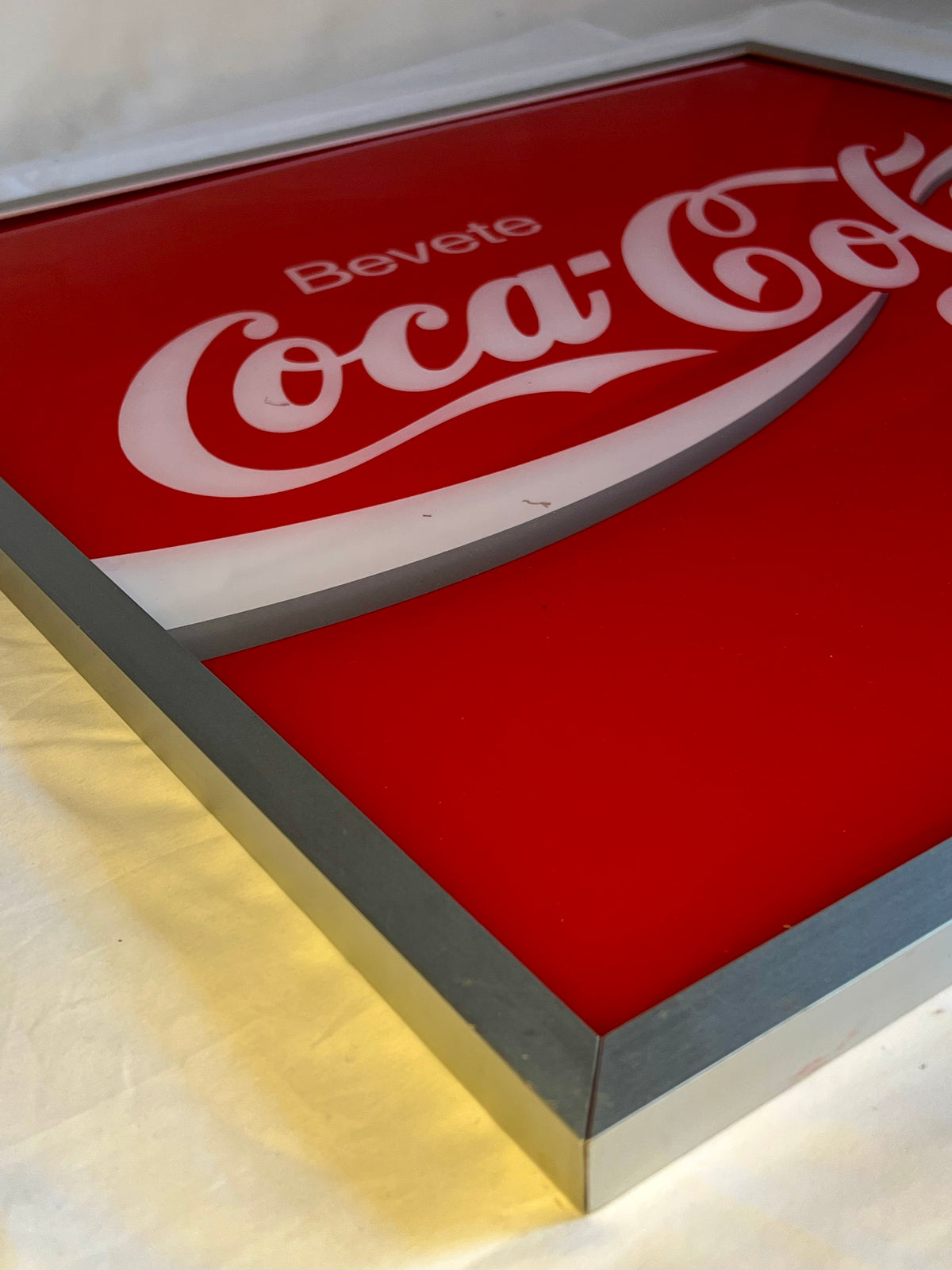Tabella Pubblicitaria Coca Cola Vintage Anni 70 targa insegna