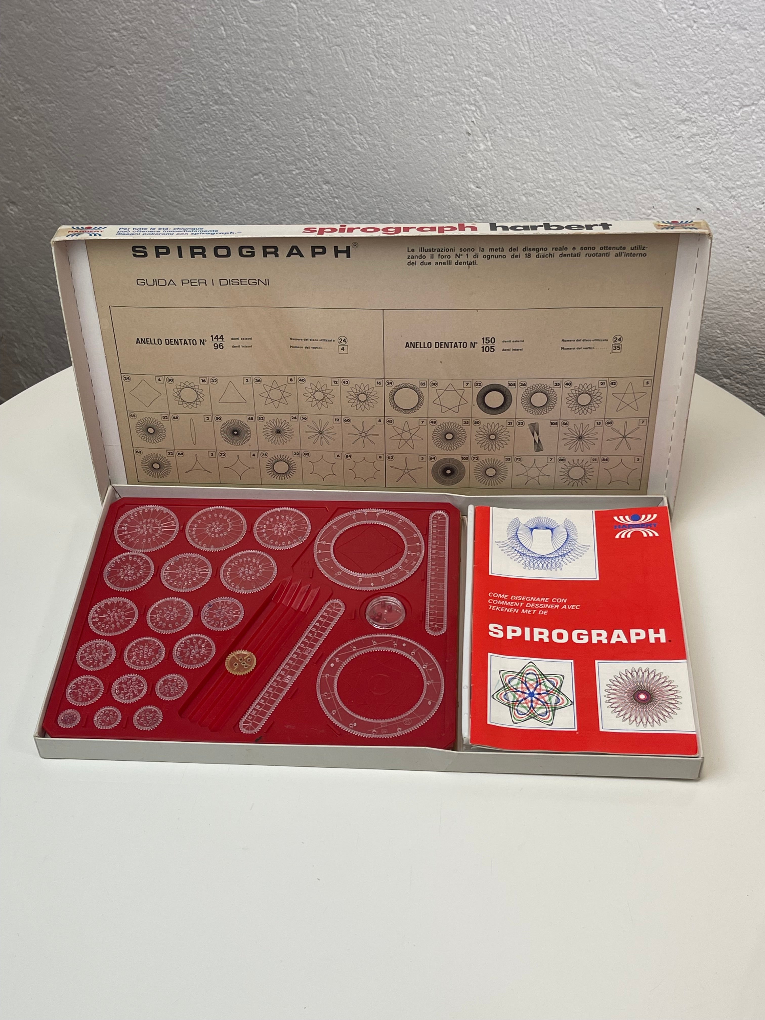 Gioco Vintage Spirograph Harbert - Made in Italy Anni 70