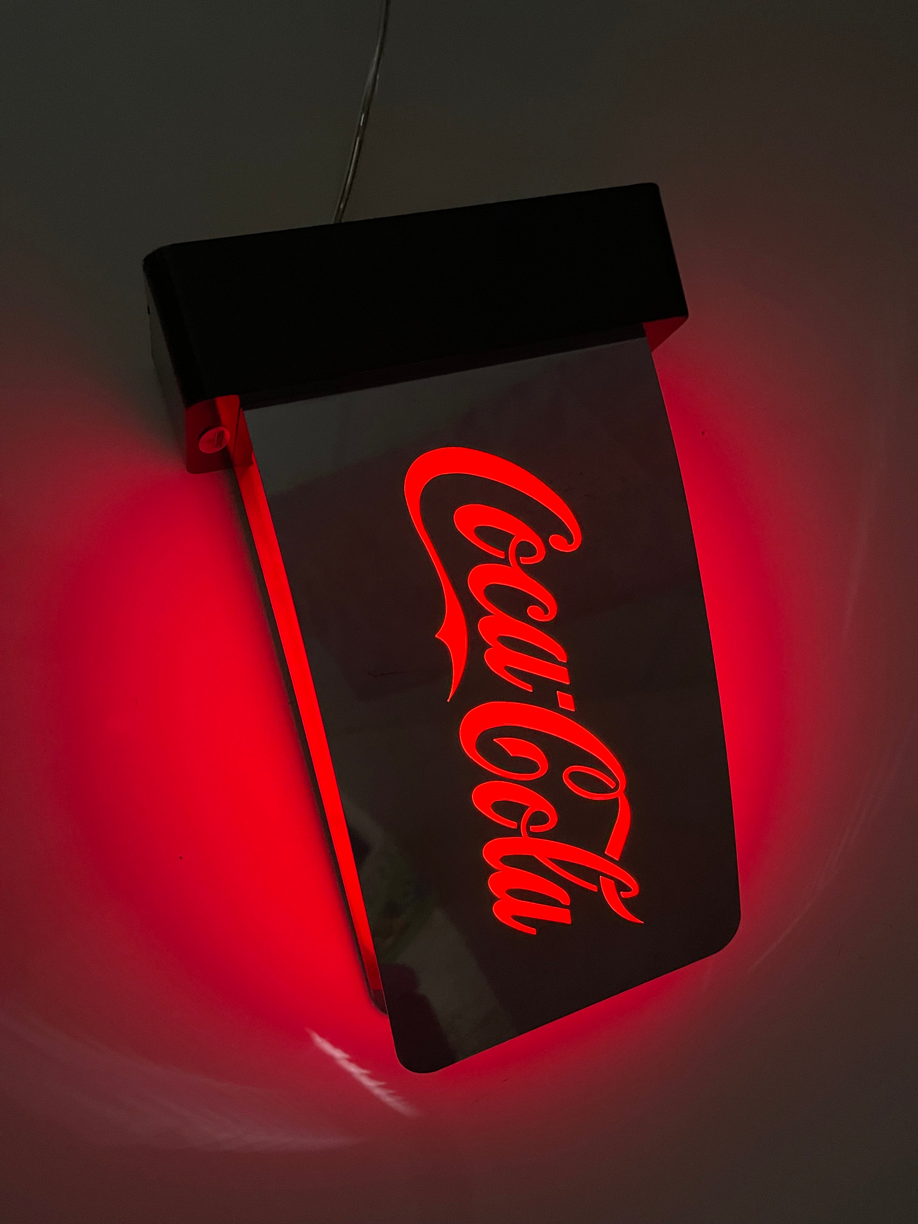 Lampada Vintage Coca-Cola Anni '80 - luminosa da Bar