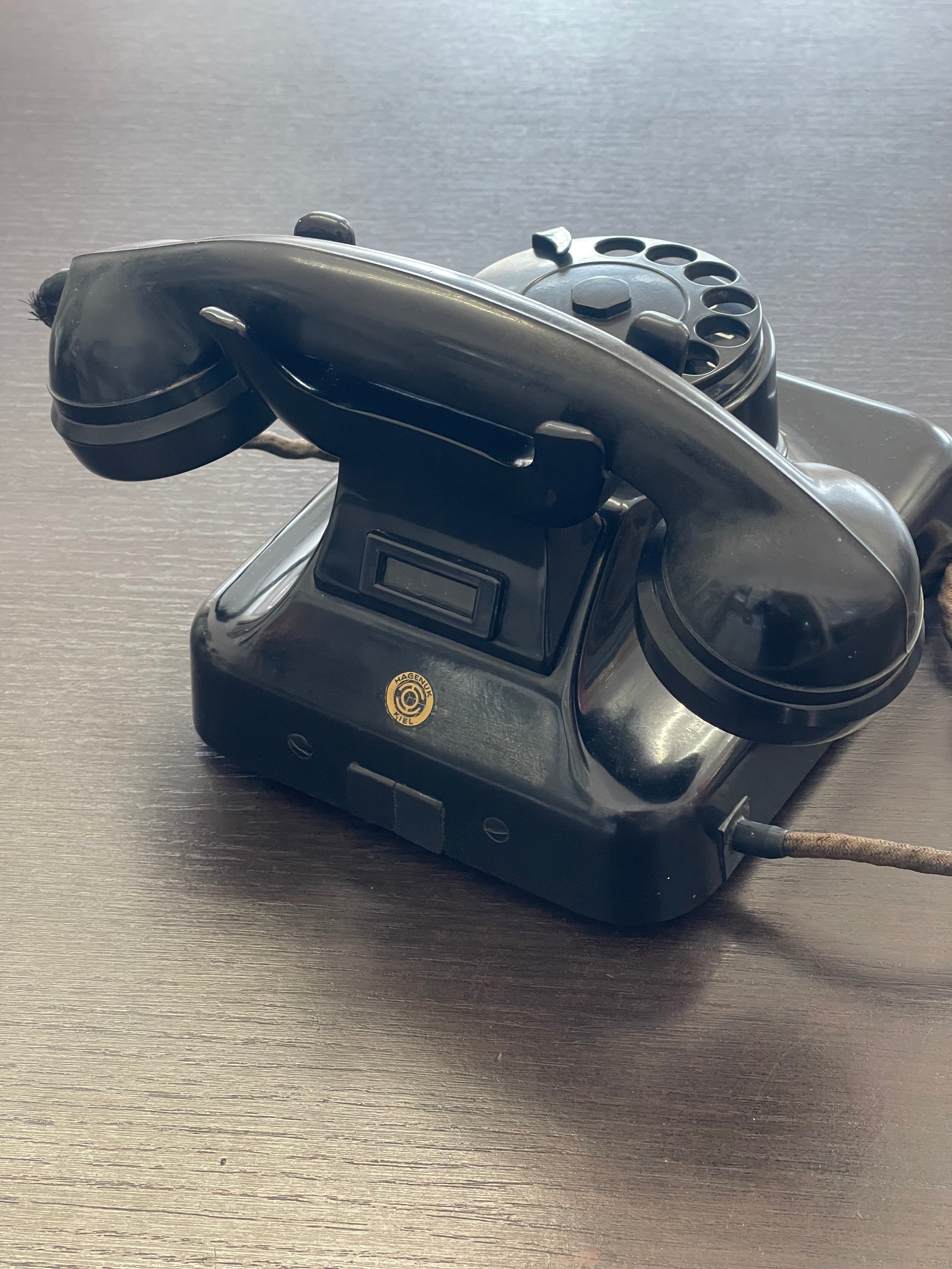 Raro Telefono Vintage Hagenuk Kiel W49 Bachelite Anni '40 - Germania - Condizioni strepitose pezzo unico
