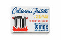 Insegna Luminosa Vintage "Calderoni Fratelli" – Marchio Trinox Depositato – Elemento di Modernariato Anni '70/'80