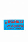 Cartello Pubblicitario Vintage "Rosenat" Côtes du Rhône – Insegna da Banco o Barra Anni '50/'60