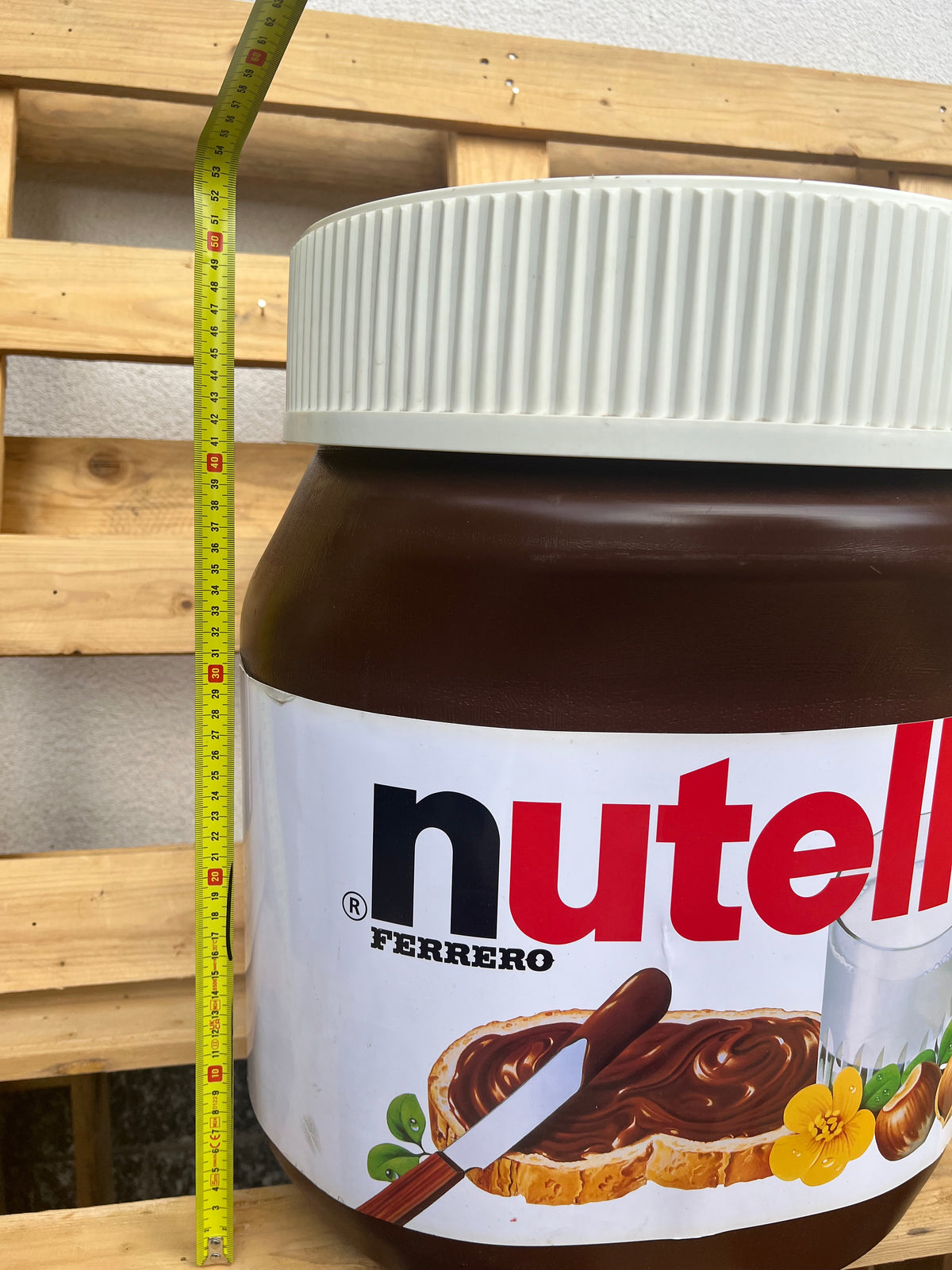 Pouf Contenitore Gigante Nutella Ferrero Originale - Barattolo Espositore 50 cm pezzo unico