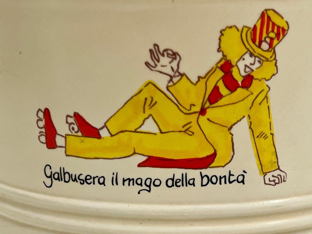 Biscottiera Vintage Galbusera "Mago G" – Originale Anni '80 in Ceramica - pezzo unico