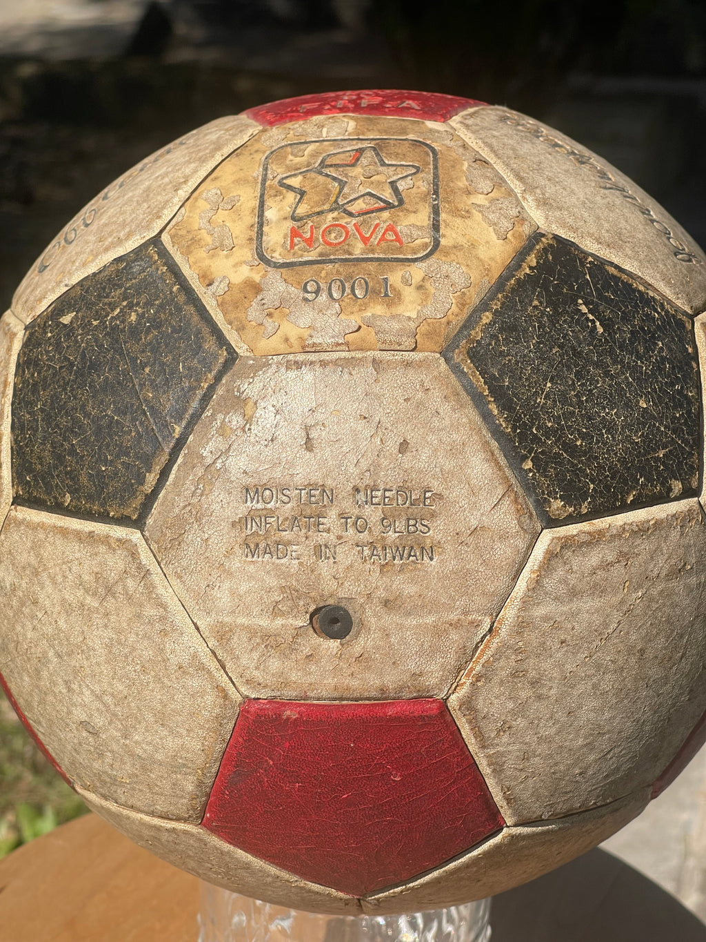 Pallone Calcio Vintage NOVA 9001 "Approved FIFA" Originale Anni '70/ '80 - Raro da Collezione pezzo unico
