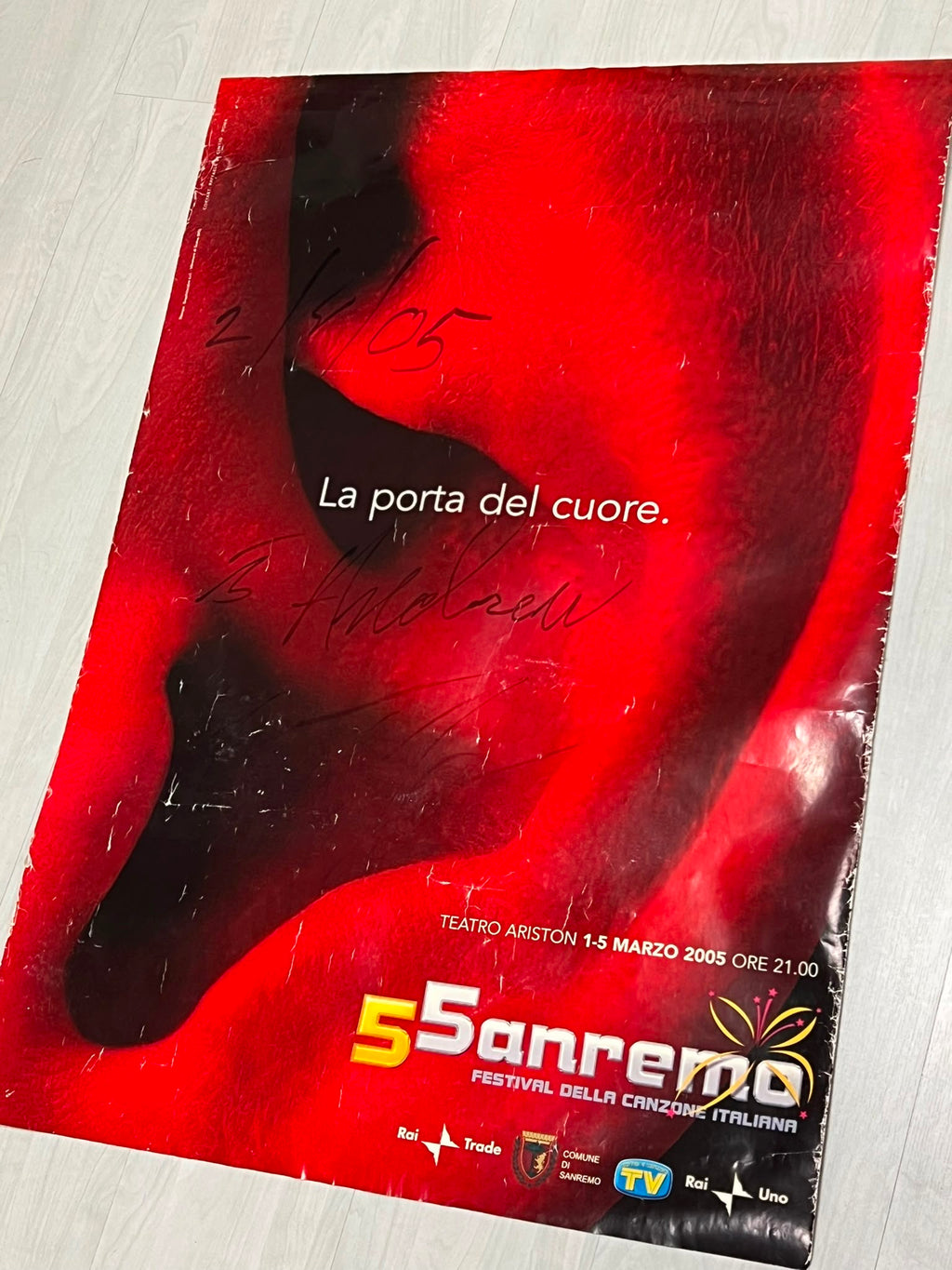 Lotto 5 Manifesti Originali Festival di Sanremo - Annate Varie - Rari da Collezione pezzo unico