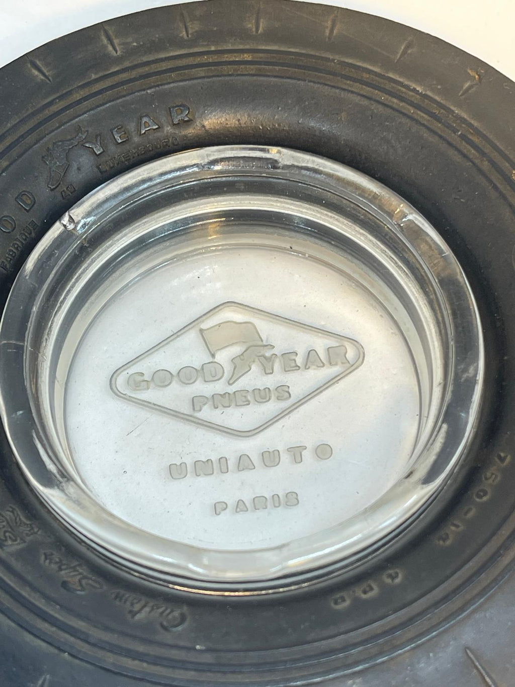 Posacenere Vintage Goodyear Pneus Uniauto Paris | Oggettistica Auto Anni '50