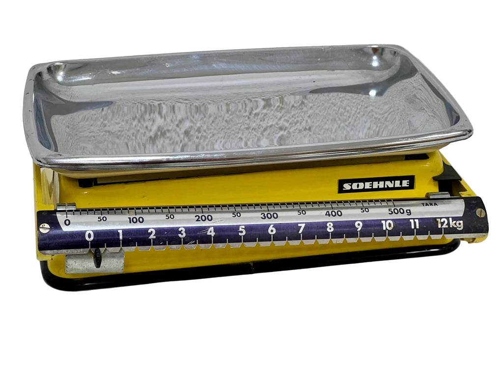 Bilancia da Cucina Vintage SOEHNLE Gialla Anni '60/'70 – Portata 12 kg – Modernariato e Collezionismo - pezzo unico