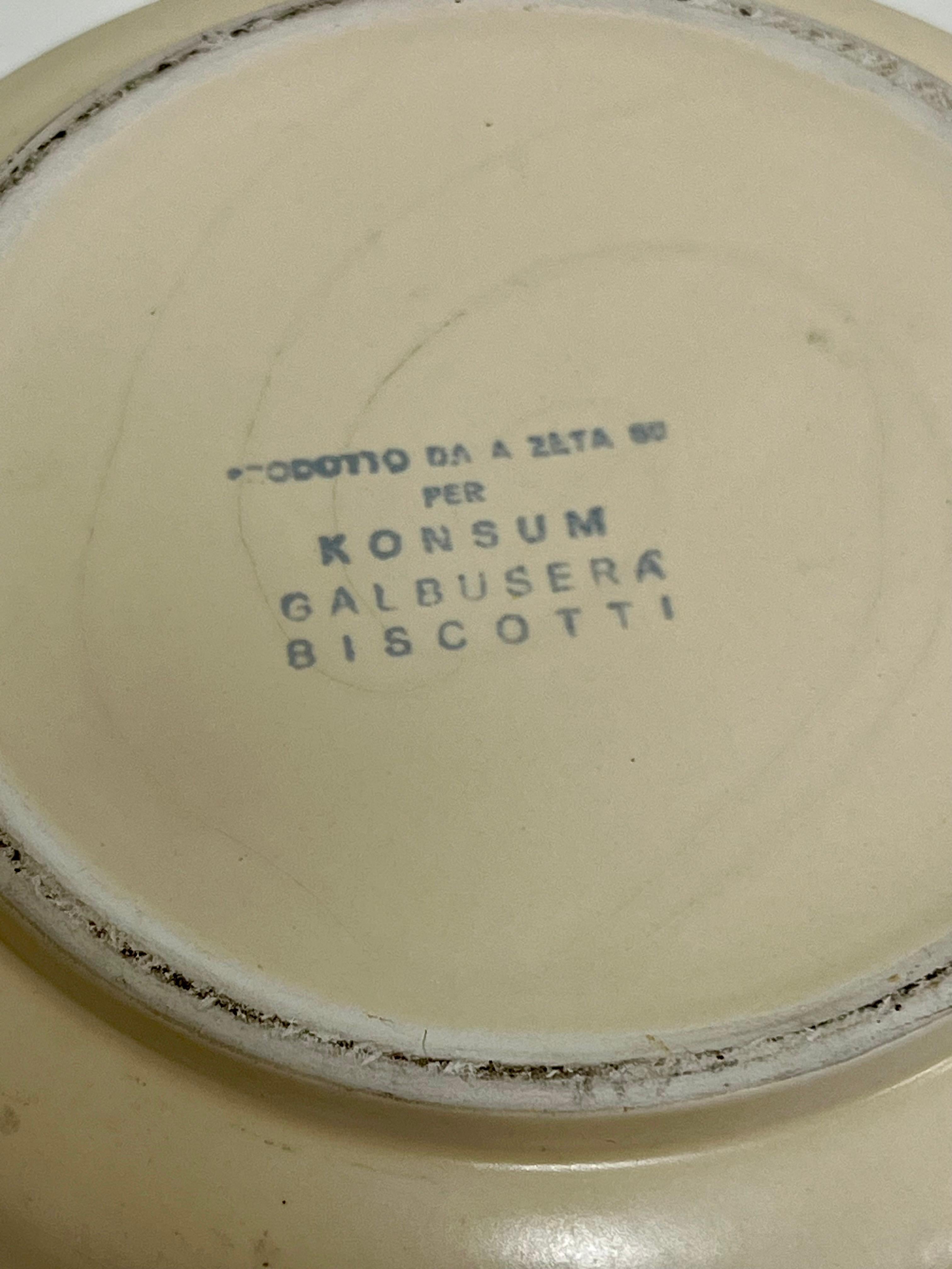 Biscottiera Vintage Galbusera "Mago G" – Originale Anni '80 in Ceramica - pezzo unico