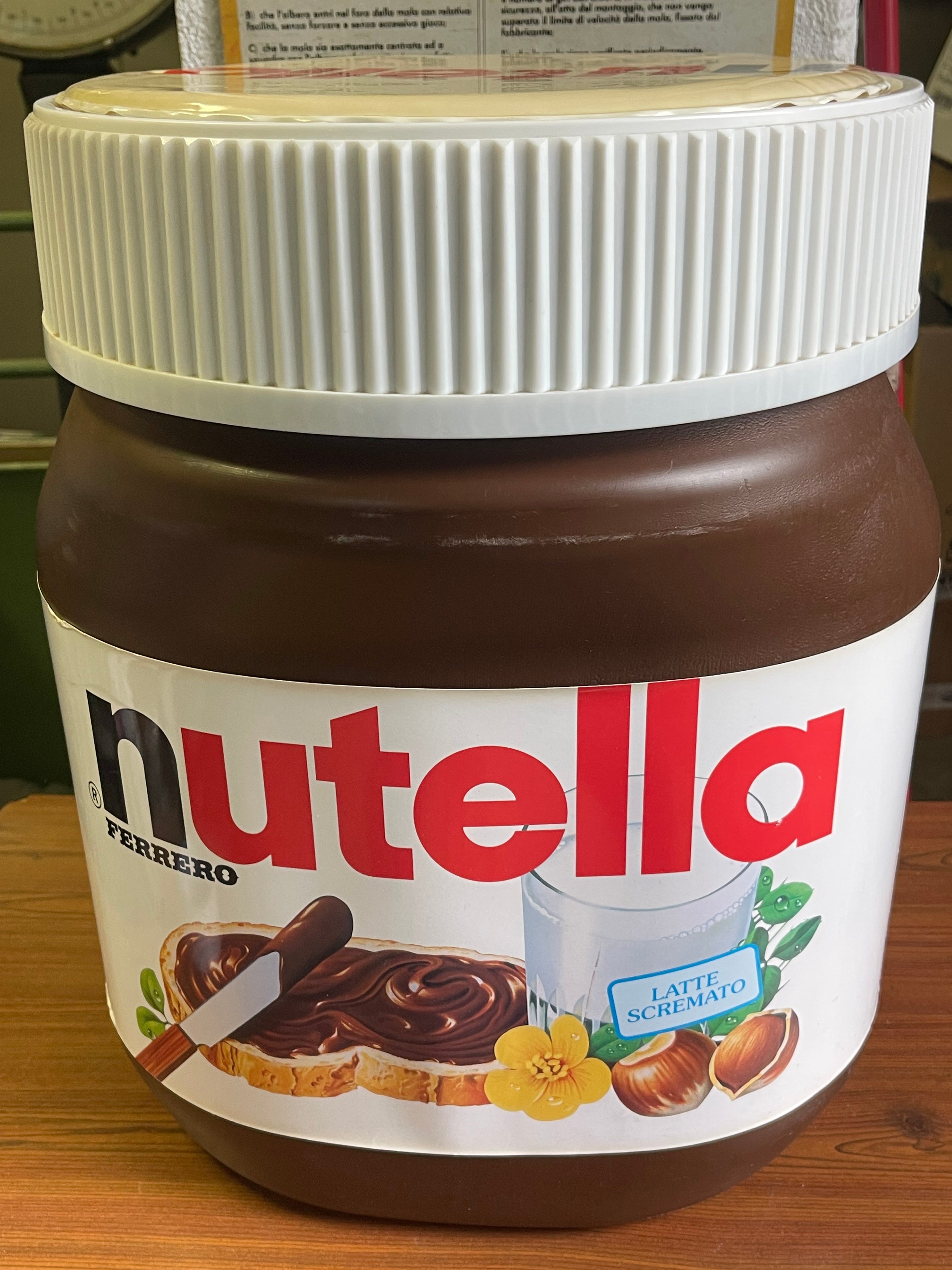 Pouf Gigante Nutella Ferrero originale - Sgabello da Collezione H 50 cm pezzo unico