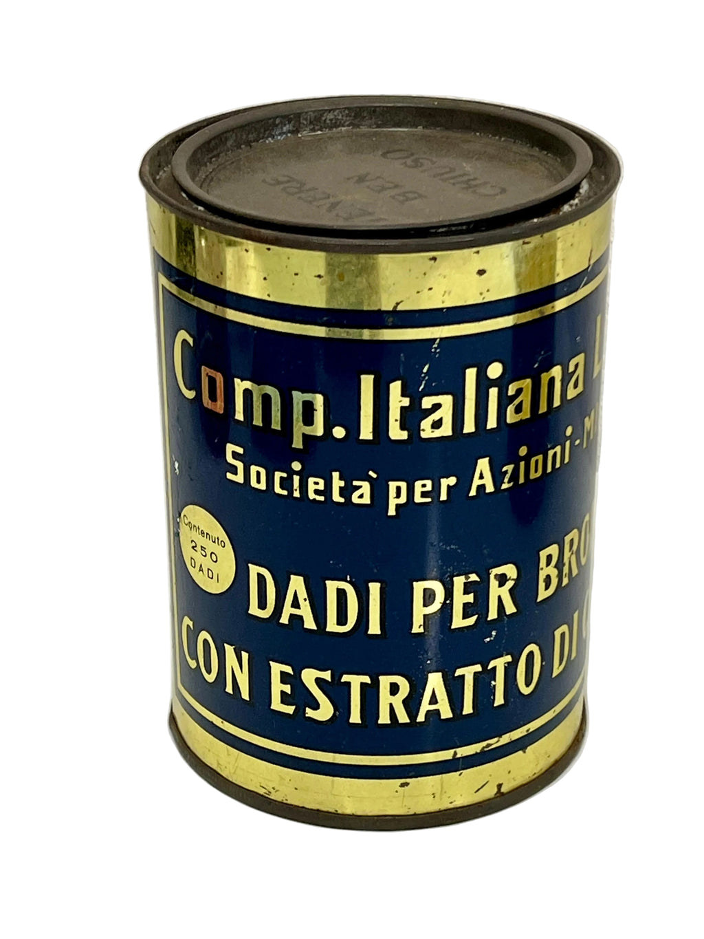 Scatola di Latta Vintage Dadi Liebig Milano Anni 40/50 – 250 Dadi Estratto di Carne - pezzo unico