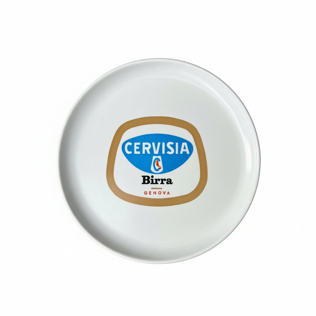 Vassoio Pubblicitario Vintage Birra Cervisia Genova – Raro Oggetto da Collezione Anni '60/'70 pezzi unico