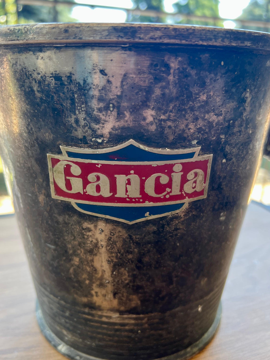 Secchiello Ghiaccio Vintage Gancia Anni 30/40 – Originale Art Déco in Ottone Nichelato pezzo unico