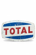 Insegna TOTAL Originale Anni '60 in Lamiera Litografata - 190x120 cm