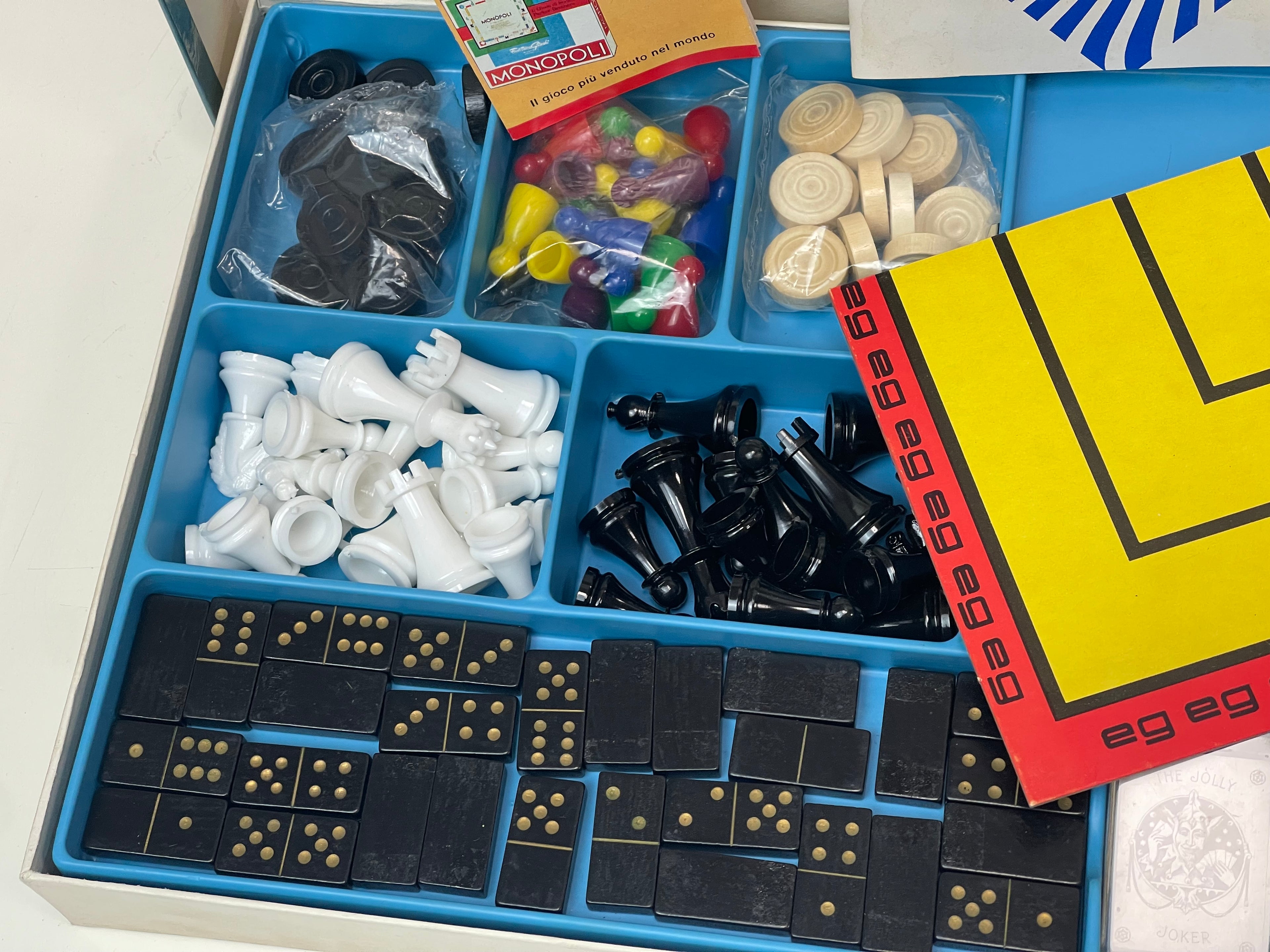 Gioco in Scatola Vintage "7 Giochi Riuniti" - EG Editrice Giochi Milano Anni 70/80 - Raro