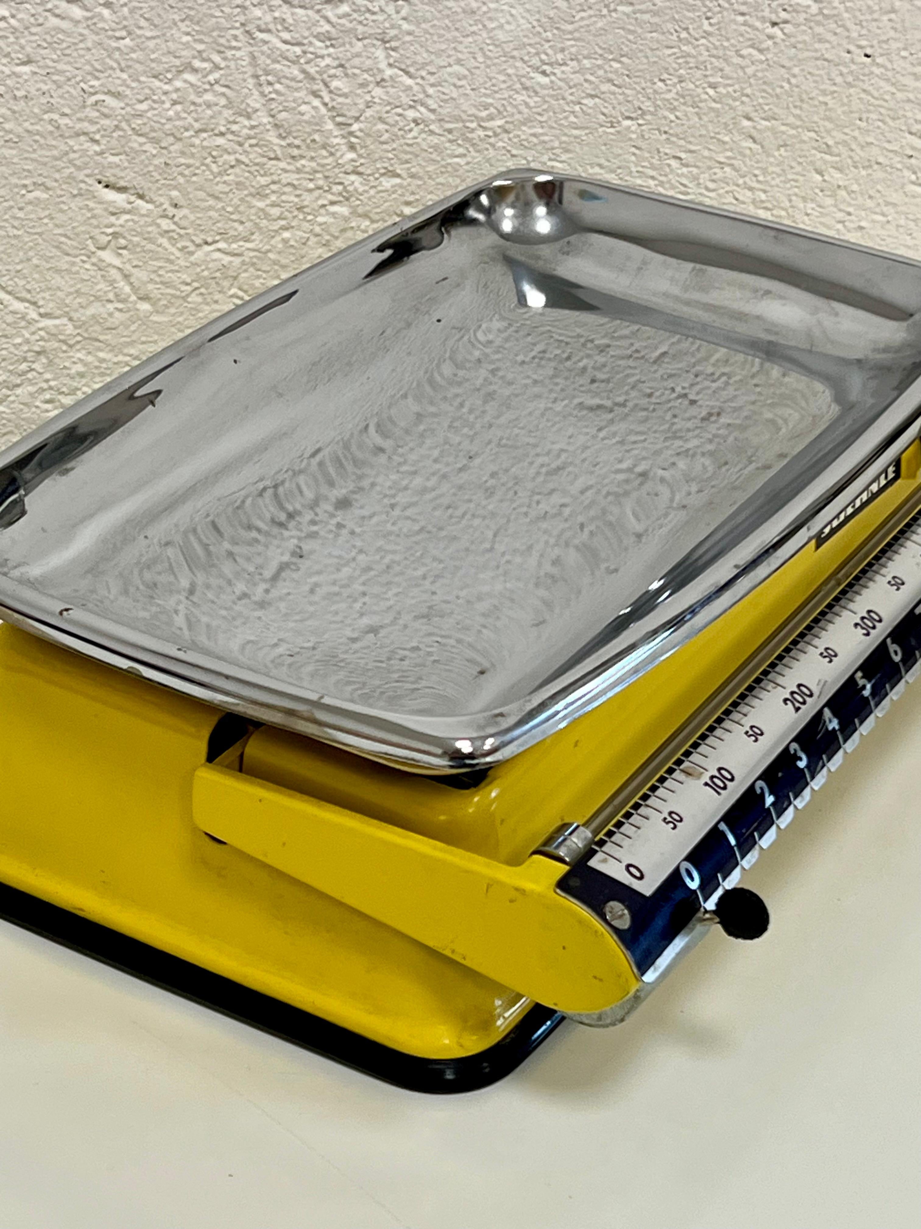 Bilancia da Cucina Vintage SOEHNLE Gialla Anni '60/'70 – Portata 12 kg – Modernariato e Collezionismo - pezzo unico
