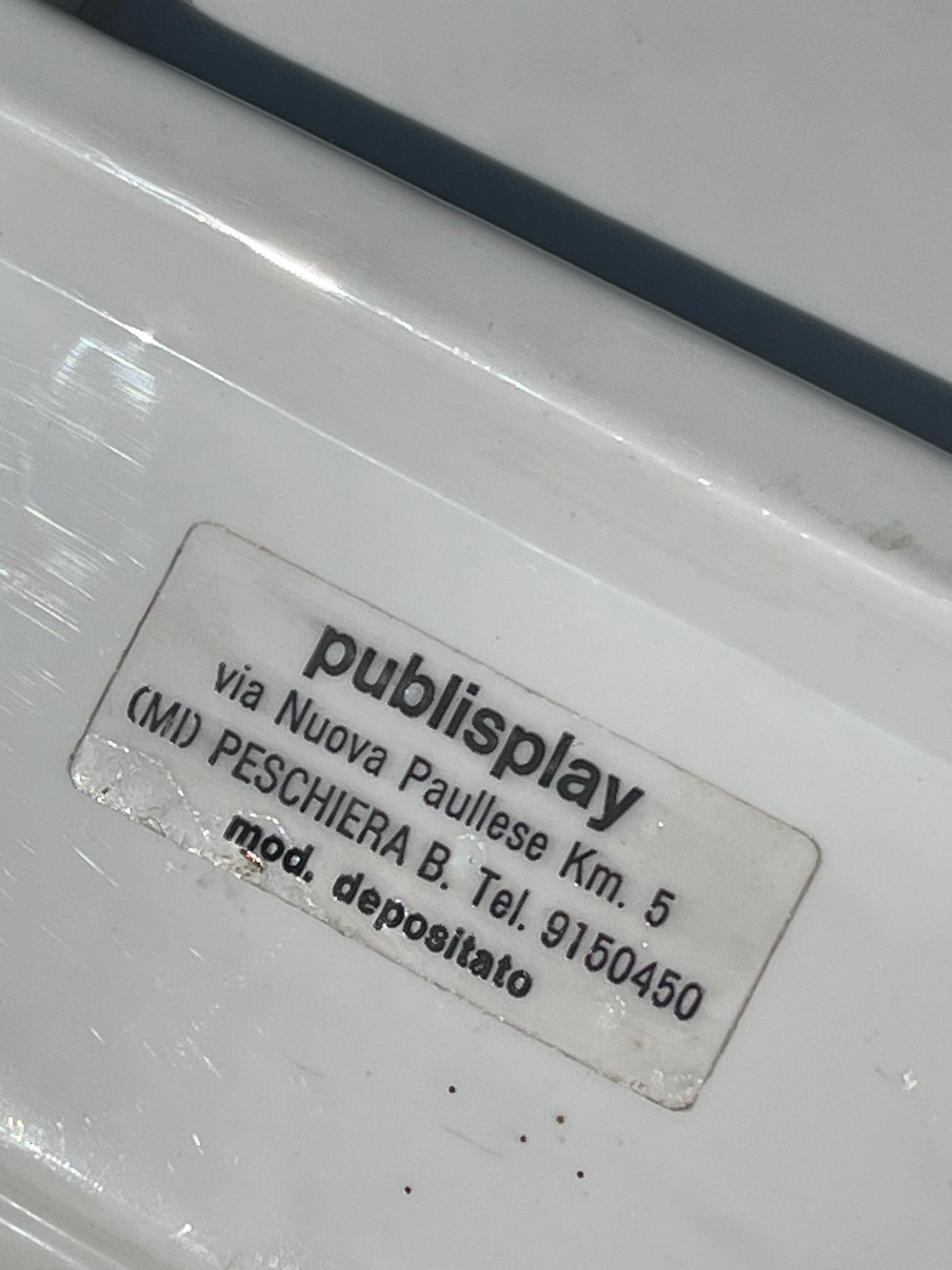 Insegna Luminosa Vintage "Calderoni Fratelli" – Marchio Trinox Depositato – Elemento di Modernariato Anni '70/'80