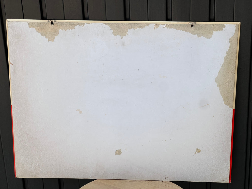 Cartonato Pubblicitario Cellografato Esso Lubrificanti Anni '60 – raro Cartello Vetrina Vintage Originale