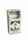 Posacenere Vintage Marlboro Lights in Ceramica – Modello Pacchetto Anni '80/'90