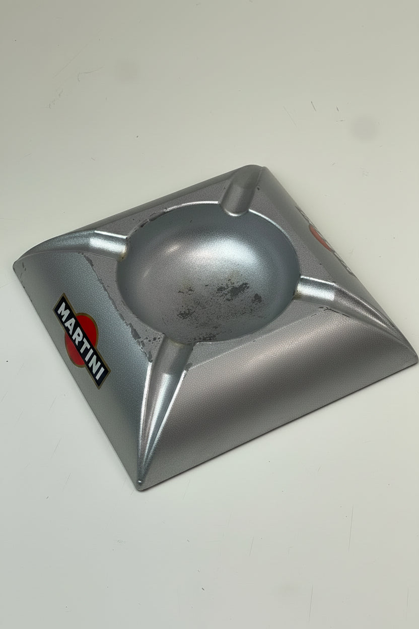 Posacenere Vintage MARTINI in Alluminio Anni 70/80
