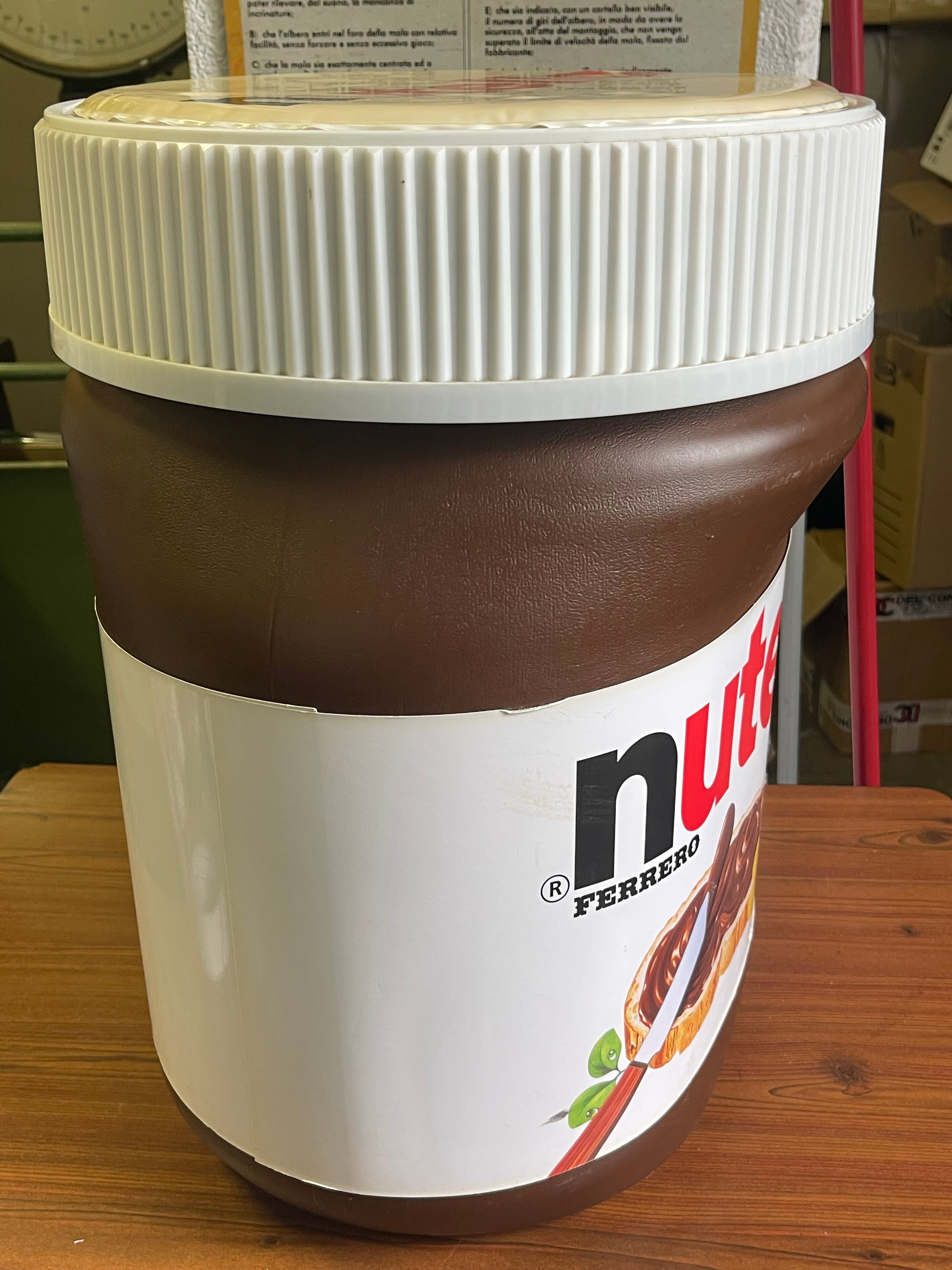 Pouf Gigante Nutella Ferrero originale - Sgabello da Collezione H 50 cm pezzo unico