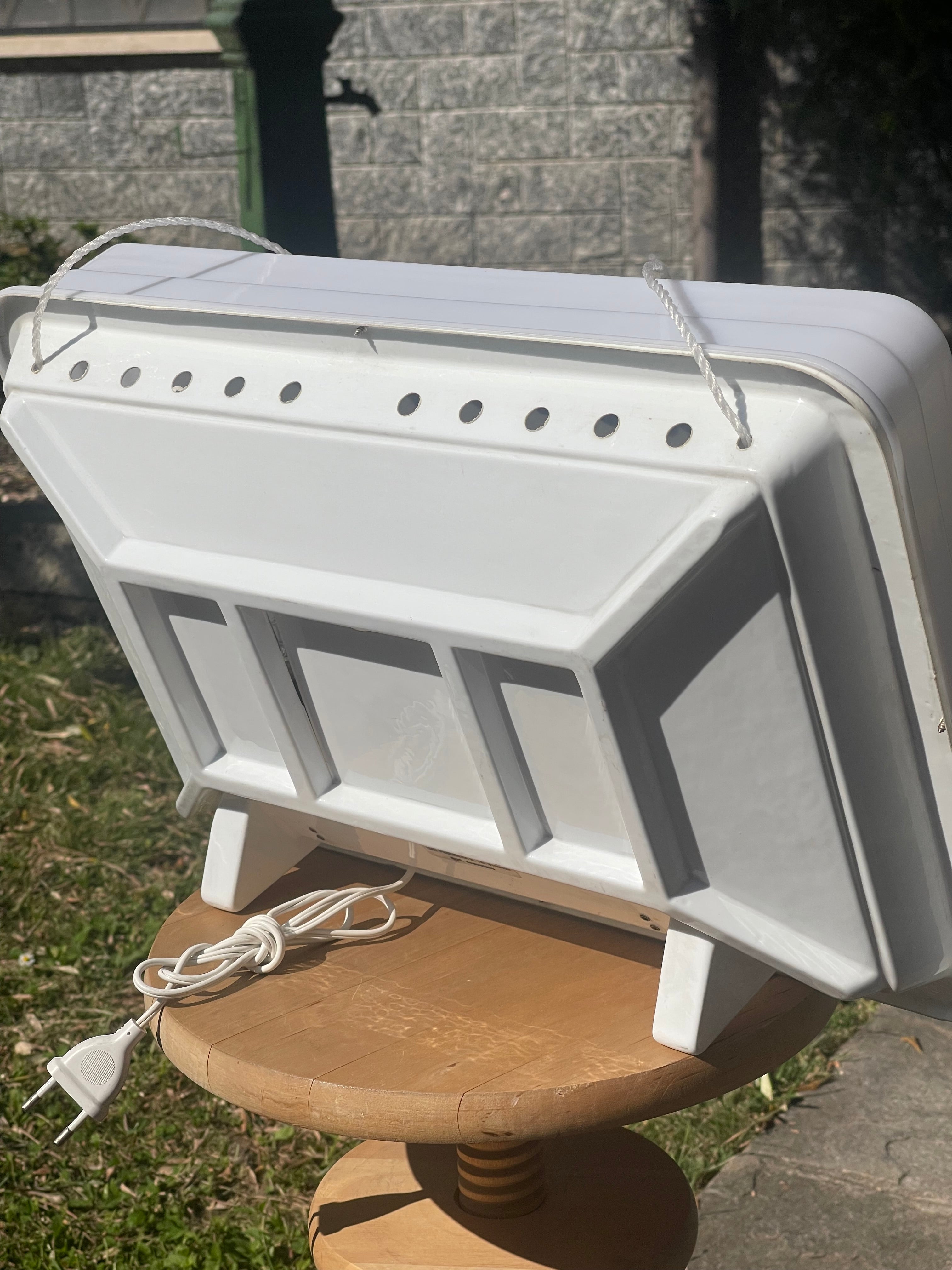 Insegna Luminosa Vintage "Calderoni Fratelli" – Marchio Trinox Depositato – Elemento di Modernariato Anni '70/'80