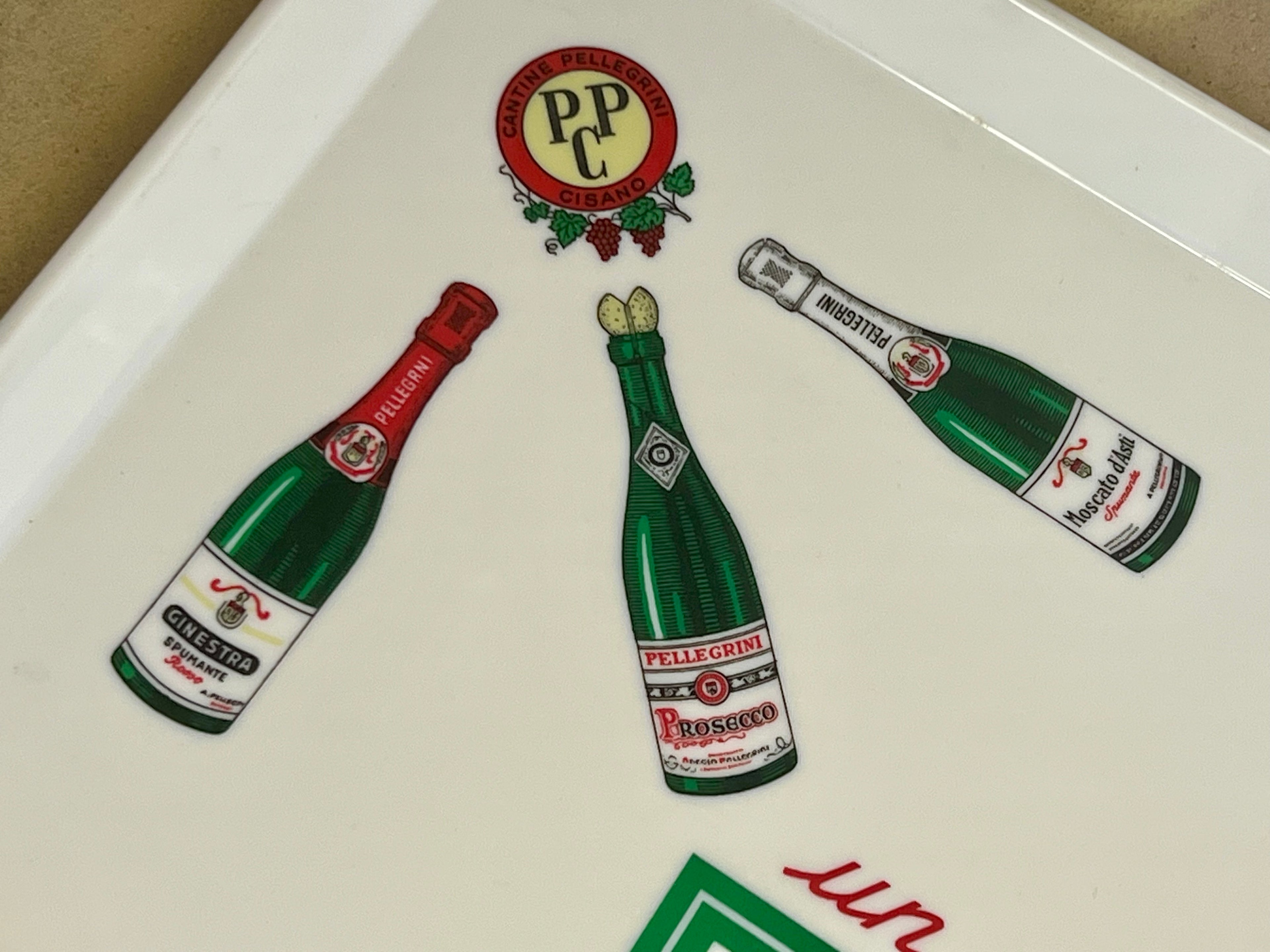 Vassoio Pubblicitario Vintage Pellegrini Anni 60/70 - Modernariato Bar pezzo unico