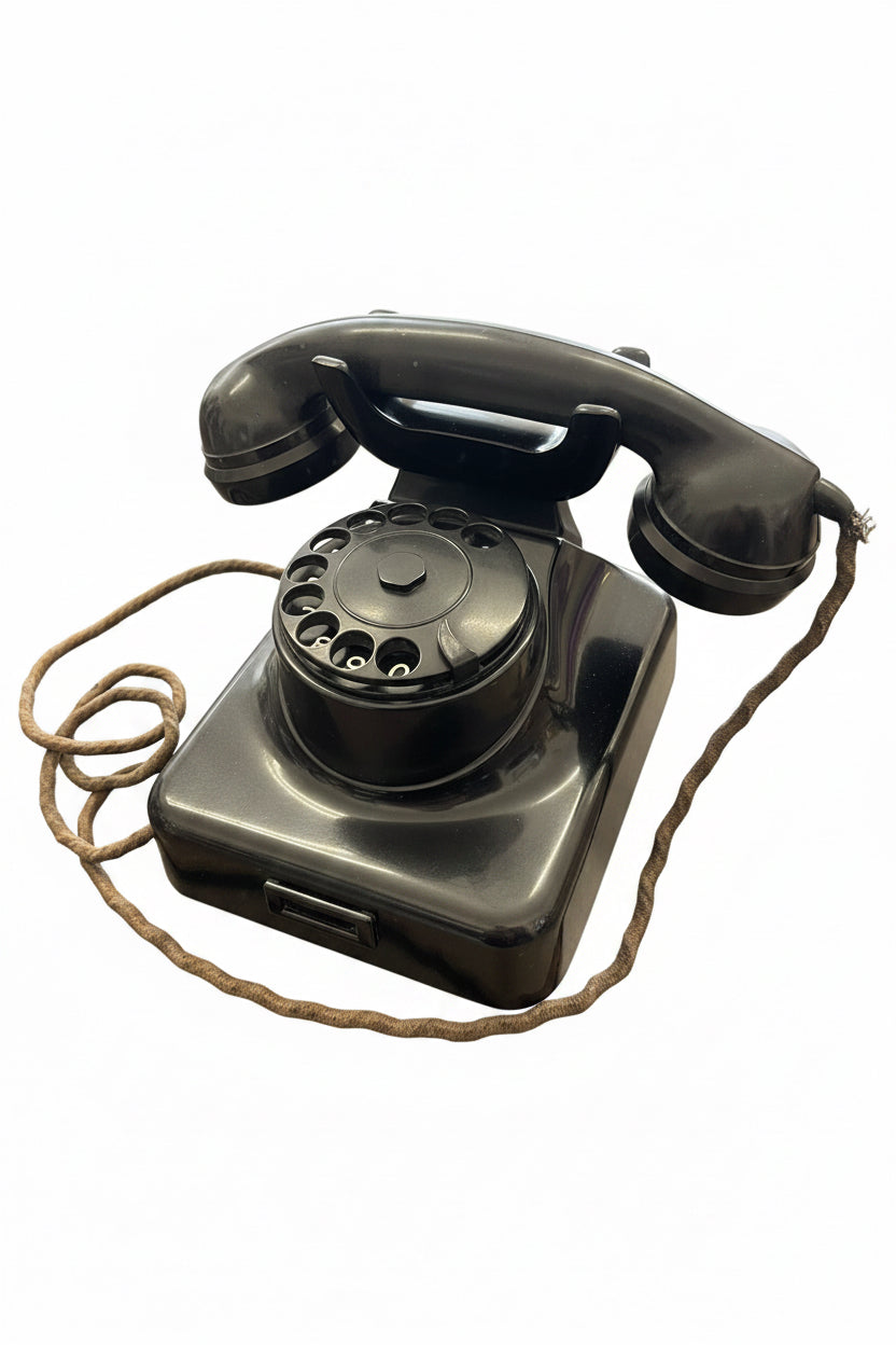 Raro Telefono Vintage Hagenuk Kiel W49 Bachelite Anni '40 - Germania - Condizioni strepitose pezzo unico