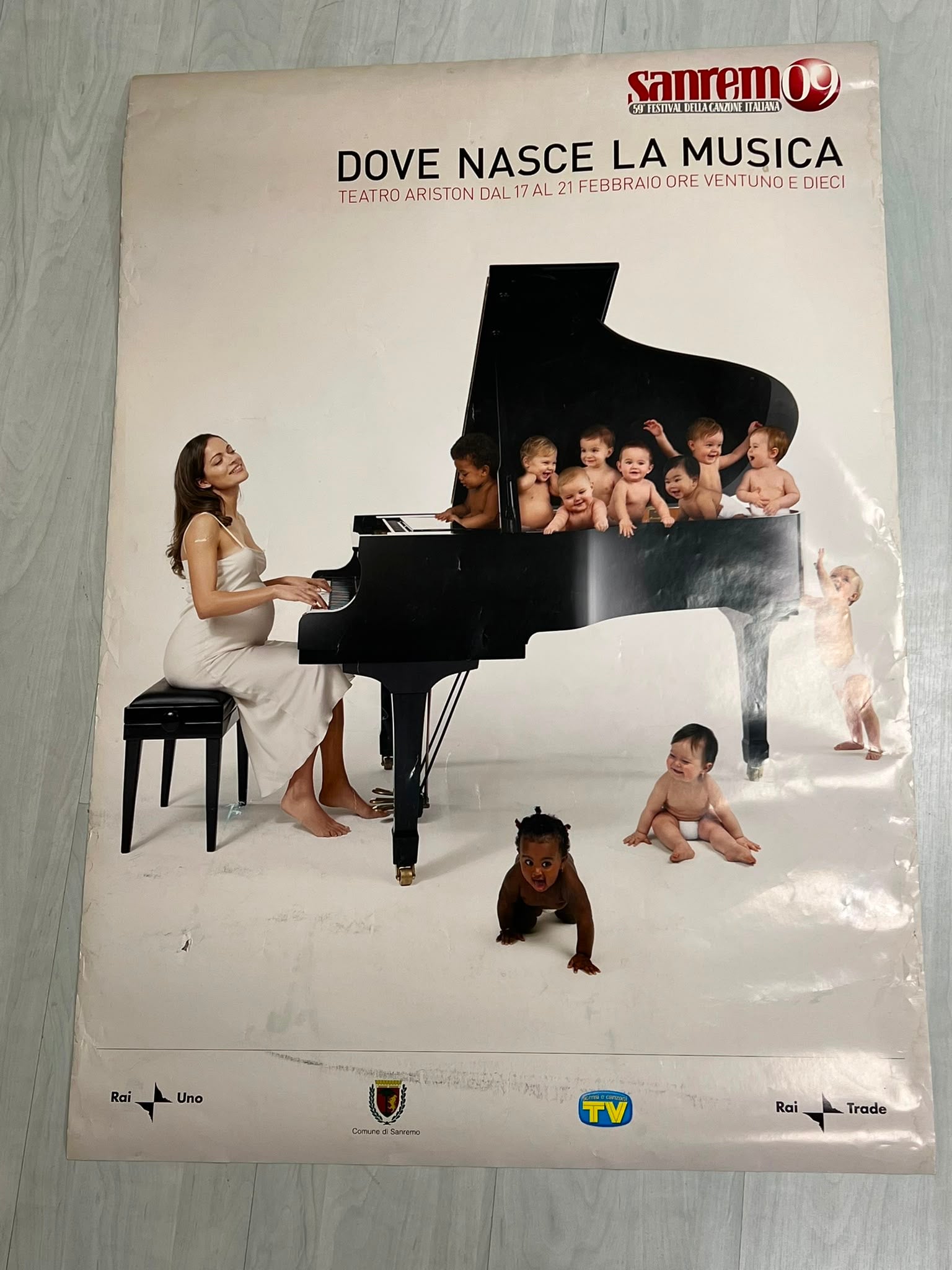 Lotto 5 Manifesti Originali Festival di Sanremo - Annate Varie - Rari da Collezione pezzo unico