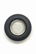 Posacenere Vintage BF Goodrich Anni '60 '70 – Mini Pneumatico in Gomma con Inserto in Vetro